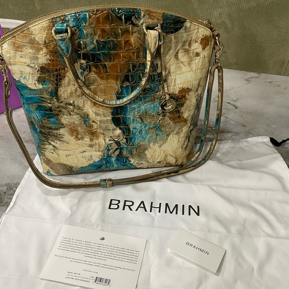 Brahmin Large Duxbury Satchel-Bird of Paradise Melbourne